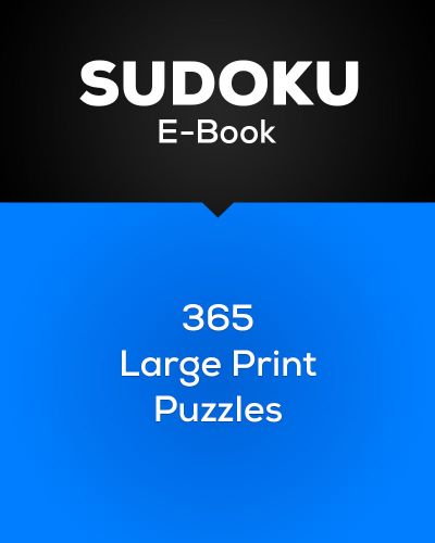 E-Book: Sudoku, 365 Large Print Puzzles.