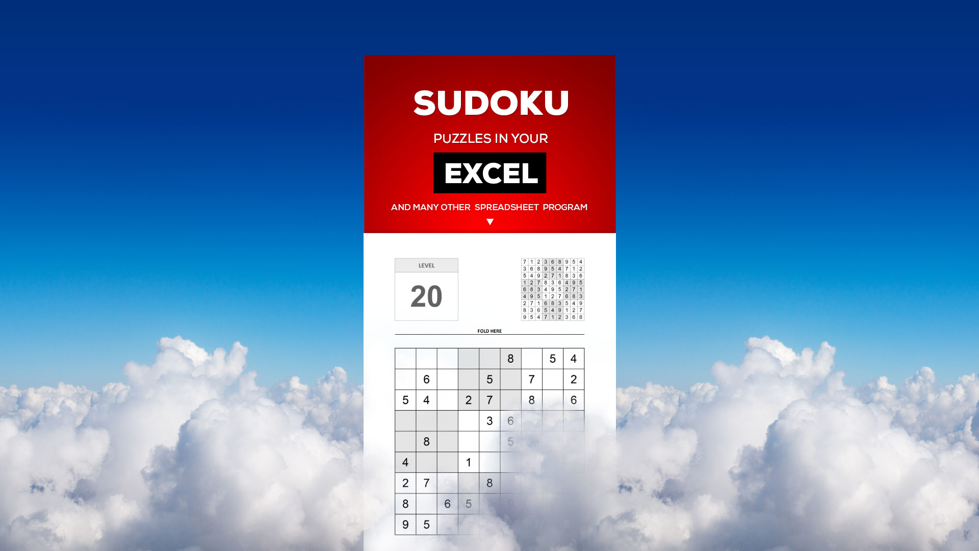 Sudoku Puzzle Generator Fun SpreadSheet